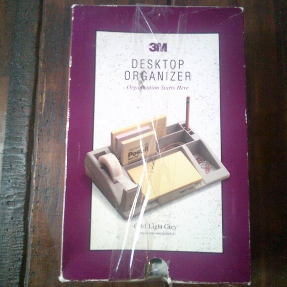 Scotch® C61 Tape And Desk Organizer, Color Beige - Picture 4 of 6